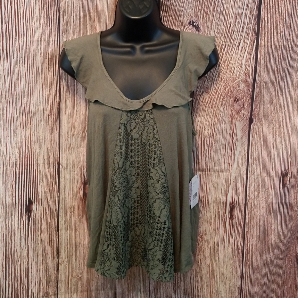 Stretchy sage summer top